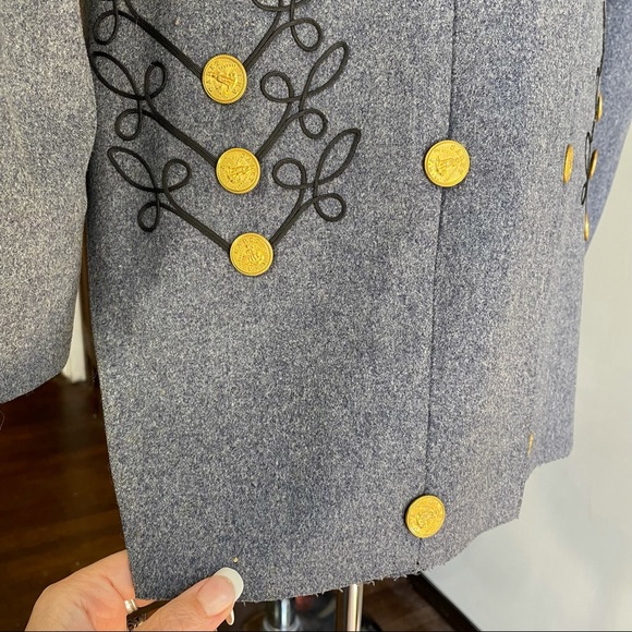 Vintage wool military cadet blazer S - Picture 8 of 16